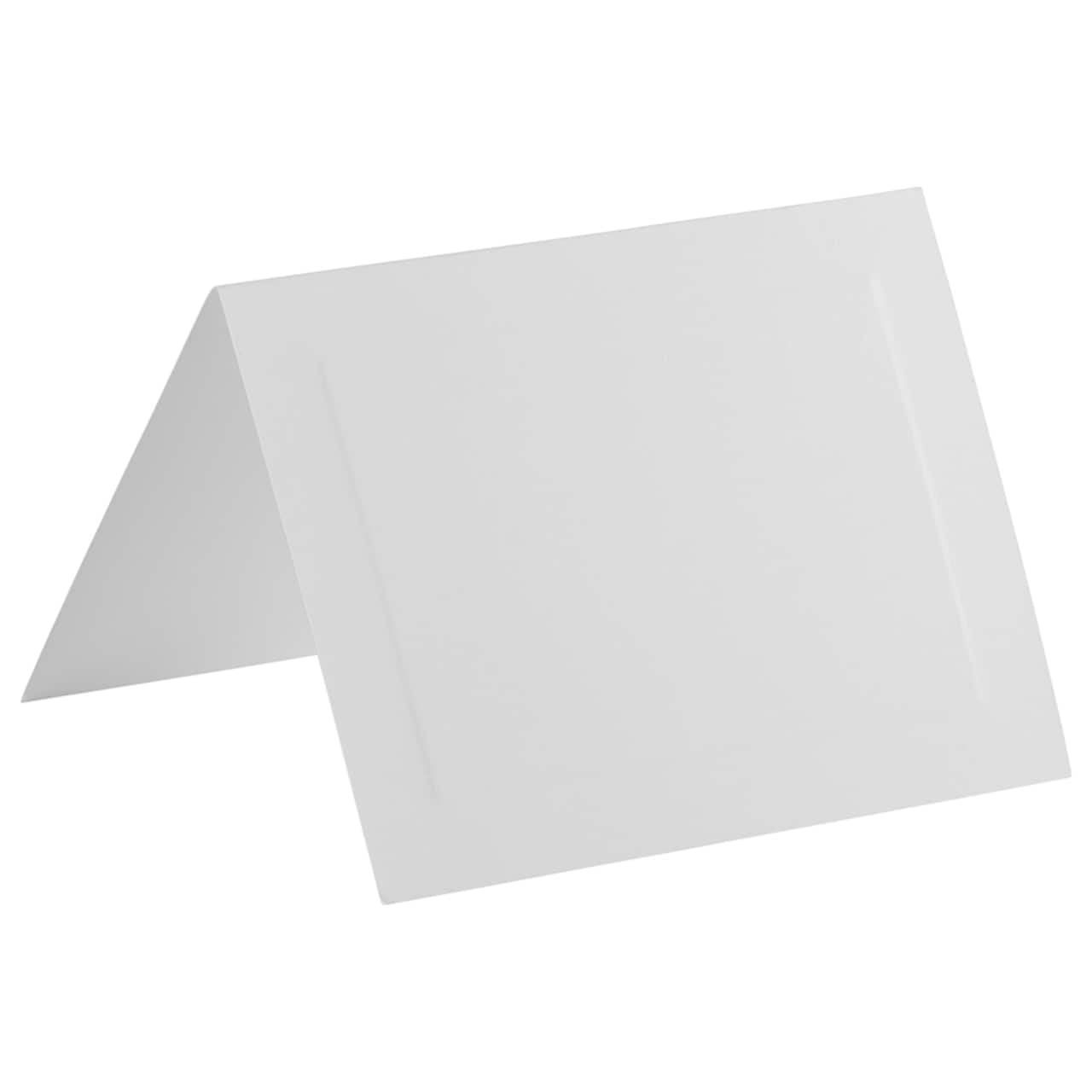 JAM Paper A7 White Blank Foldover Cards with Panel